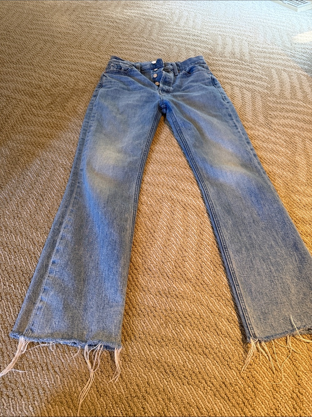 Mother - High Waist Flare Cropped Jeans
